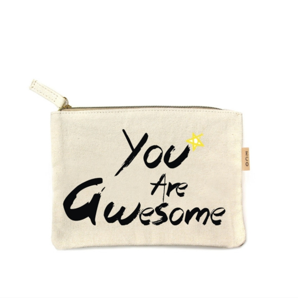 *-YOU are Awesome Makeup Bag